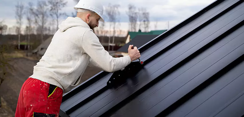 Tin Roof Ridge Cap Installation in Carlsbad